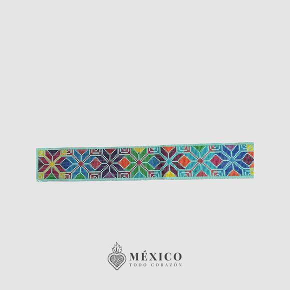 Mexican Folkloric belt day of the dead 5 de Mayo colorfull mexico todo corazon - Picture 2 of 3